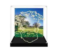 Gase de présentation en acrylique transparent pour modèle Le-go 21318 Treehouse - Boîte transparente - Boîte de rangement - Compatible avec modèle 21318 (vitrine uniquement) (version arrière-plan 1)