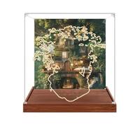 Gase de présentation en acrylique transparent pour modèle Le-go 21318 Treehouse - Boîte transparente - Boîte de rangement - Compatible avec modèle 21318 (vitrine uniquement) (version arrière-plan 2)