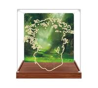Gase de présentation en acrylique transparent pour modèle Le-go 21318 Treehouse - Boîte transparente - Boîte de rangement - Compatible avec modèle 21318 (vitrine uniquement) (version arrière-plan 1)