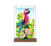 Gase de présentation en acrylique transparent pour modèle Le-go 31144 Parrot - Boîte transparente - Boîte de rangement - Compatible avec le modèle 31144 (vitrine uniquement) (arrière-plan version-2)