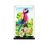 Gase de présentation en acrylique transparent pour modèle Le-go 31144 Parrot - Boîte transparente - Boîte de rangement - Compatible avec modèle 31144 (vitrine uniquement) (version arrière-plan 1)