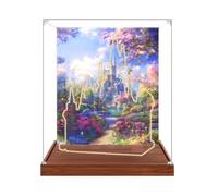 Gase de présentation en acrylique transparent pour modèle Le-go 40720 Castle - Boîte transparente - Boîte de rangement - Boîte de présentation - Compatible avec modèle 40720 (vitrine uniquement) (fond