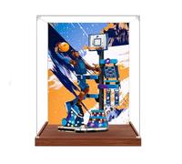 Gase de présentation en acrylique transparent pour modèle Le-go 43010 Slam Dunk - Boîte transparente - Boîte de rangement - Compatible avec modèle 43010 (vitrine uniquement) (version arrière-plan 1)