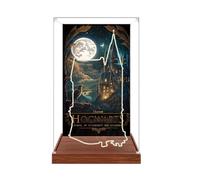 Gase de présentation en acrylique transparent pour modèle Le-go 76463 Castle - Boîte transparente - Boîte de rangement - Compatible avec modèle 76463 (vitrine uniquement) (fond version-2)