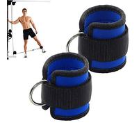 Gasea 2PCS Sangles de Chevilles pour Musculation, Anneau D Réglable Fitness Sangle de Poignet Cheville avec Pignets Durables pour Abdominaux, Jambes et Boutons Poids Exercices Hommes et Femmes