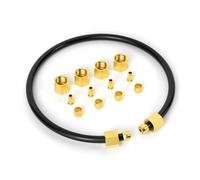 GASHER 12pièces 6mm Air Compressor Unloader Tube Kit, Contains 6mm Sleeve Ferrules, Compression Insert and Compression Nut