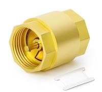 GASHER 1pièces Clapet anti-retour en laiton 1-1/2" Filetage femelle, prévention des retours d'eau, clapets anti-retour unidirectionnels