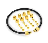 GASHER 24pièces 6mm Air Compressor Unloader Tube Kit, Contains 6mm Sleeve Ferrules, Compression Insert and Compression Nut