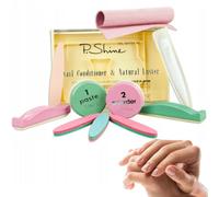 GASHIO® P.SHINE Kit de manucure japonaise pour la régénération des ongles et le renforcement de la plaque à ongles, traitement de réparation, kit d'ongles sains de qualité supérieure