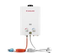 GASLAND BE264 chauffe-eau à gaz 10L 50mbar, système de douche chaude sans réservoir pour l'extérieur avec affichage numérique, chauffe-eau LGP instantané pour la douche de camping-car Shower
