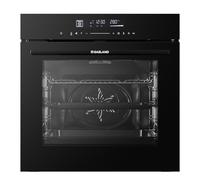 GASLAND ES616321TGB Four encastrable 74 L, Air Fry, chauffage rapide, écran LED Full-Touch, nettoyage à la vapeur d'eau, Soft Open & Close, tiroir télescopique, paroi arrière EasyClean, noir