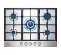GASLAND GH2705SS1FC Plaque 5 foyers gaz inox 76 cm Acier inoxydable Encastrable Professionnelle