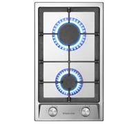 GASLAND GH30SF Plaque de cuisson à gaz encastrable inox 2 feux, 30 cm cuisinière à gaz butane avec brûleur Wok, puissance 4200W, compatible LPG/Gaz naturel