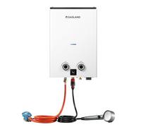 GASLAND Go Shower Series Chauffe-eau à gaz G10, chaudière à gaz portable ultra fine pour l'extérieur, 10 litres, butane (28-30 mbar)/propane (37 mbar), douche GPL pour camping, camping-car, grange