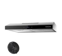 GASLAND SR60SS Hotte aspirante décorative 60cm, Cheminée plate Inox, Touch Control 3 vitesses, Evacuation & recyclage