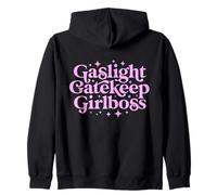 Gaslight GateKeep Girl Boss Mème Humoristique féministe Ironic Babe Sweat à Capuche