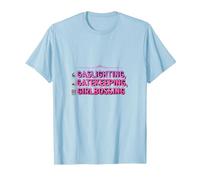 Gaslighting, Gatekeeping, Girlboss : Trendy Slogan T-Shirt, Homme, Bleu Céleste, XXL