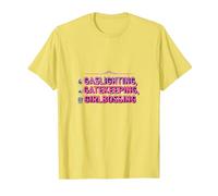 Gaslighting, Gatekeeping, Girlboss : Trendy Slogan T-Shirt, Homme, Citron, 3XL