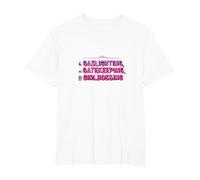 Gaslighting, Gatekeeping, Girlboss : Trendy Slogan T-Shirt, Homme Grandes Tailles, Blanc, 5X Tall