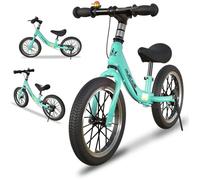 Gaslike Children's Balance Bike 2 Years And 3 4 5 6 Years Without Pedal With Brake, Bell And Kickstand, 14 Inch Rubber Tyres, Up To