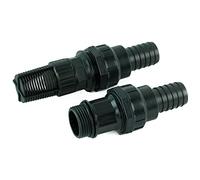 GASMIS Kit d'Aspiration pour Pompe, Accessoires Tuyau 1" : Raccords et Crépine à Clapet Anti-retour, pour Tuyau spiralé 25 mm diamètre, faites-le vous-même, Lot de 2
