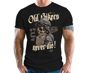 Gasoline Bandit Pour les motocyclistes plus âgés - Old Bikers Never Die, Noir , XL