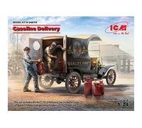 ICM ICM24019 1:24-Benzin Lieferung, Modell T 1912 Lieferwagen, Druck, Himmelblau, Large Voiture Livraison Essence, Imprimé, Bleu Ciel, Grand