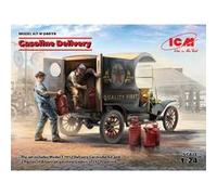 ICM ICM24019 1:24-Benzin Lieferung, Modell T 1912 Lieferwagen, Druck, Himmelblau, Large Voiture Livraison Essence, Imprimé, Bleu Ciel, Grand