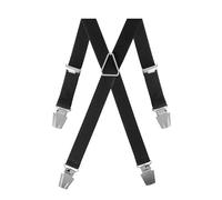 Gaspard Bretelles Homme Fines Géométriques - Elastique Résistant et Pinces Extra Fortes - Modèle en X - Fait en France - Taille Ajustable max 130cm - Garantie à Vie