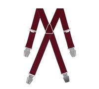 Gaspard Bretelles Homme Fines Géométriques - Elastique Résistant et Pinces Extra Fortes - Modèle en X - Fait en France - Taille Ajustable max 130cm - Garantie à Vie
