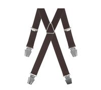 Gaspard Bretelles Homme Fines Géométriques - Elastique Résistant et Pinces Extra Fortes - Modèle en X - Fait en France - Taille Ajustable max 130cm - Garantie à Vie