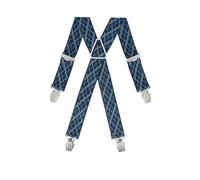 Gaspard Bretelles Homme Larges - Elastique Résistant et Clips Extra Fort - Modèle en X - Made in France - Taille Ajustable max 130cm - Garantie à Vie