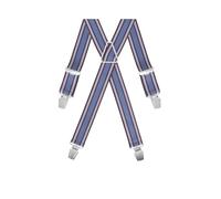 Gaspard Bretelles Homme Larges - Elastique Résistant et Clips Extra Fort - Modèle en X - Made in France - Taille Ajustable max 130cm - Garantie à Vie