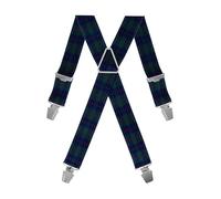Gaspard Bretelles Homme Larges - Elastique Résistant et Clips Extra Fort - Modèle en X - Made in France - Taille Ajustable max 130cm - Garantie à Vie