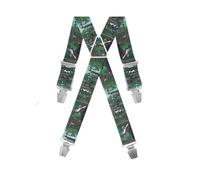 GASPARD Bretelles Homme Larges Fantaisie Chasseur - Elastique Résistant et Pinces Extra Fortes - Modèle en X - Fait en France - Taille Ajustable max 130cm - Garantie à Vie