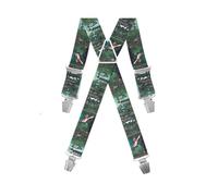 GASPARD Bretelles Homme Larges Fantaisie Chasseur - Elastique Résistant et Pinces Extra Fortes - Modèle en X - Fait en France - Taille Ajustable max 130cm - Garantie à Vie