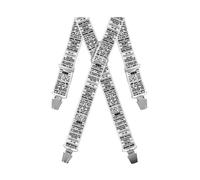 Gaspard Bretelles Homme Larges Fantaisie - Elastique Résistant et Clips Extra Fort - Modèle en X - Made in France - Taille Ajustable max 130cm - Garantie à Vie