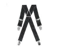 GASPARD Bretelles Homme Larges Fantaisie Fleur et Paisley - Elastique Résistant et Pinces Extra Fortes - Modèle en X - Made in France - Taille Ajustable max 130cm - Garantie à Vie