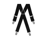 Gaspard Bretelles Homme Larges Pois Noir et Blanc