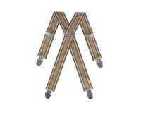 GASPARD Bretelles Homme Larges Rayé Beige