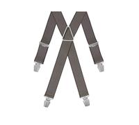 GASPARD Bretelles Homme Larges Rayé Marron