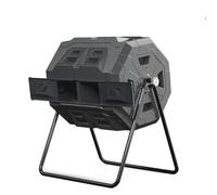 Gaspillage Alimentaire Bac à Compost avec thermomètre Amovible Bacs compostage Bascule extérieurs Seau Portes coulissantes Double Chambre for Patio de Jardin