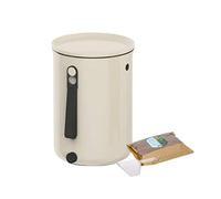 Gaspillage Alimentaire Poubelle d'intérieur à Compost Petit Seau avec Couvercle scellé et Robinet de comptoir Cuisine Système compostage(Blanc)