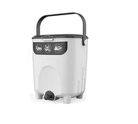 Gaspillage Alimentaire Seau à Compost Kit de démarrage Compost Cuisine comptoir Conteneur compostage avec Liquide Recycleur d'aliments for l'intérieur(Blanc)