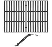 GasSaf Grilles de barbecue et lève-grille de 49,5 cm, grilles de cuisson pour Weber Genesis 300, Genesis E310 E320 E330 EP310 EP320 EP330 S310 S320 S330, grilles en fonte pour barbecue Weber 7524 7528