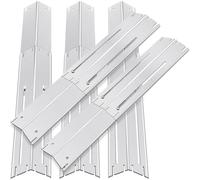 GasSaf Plaques chauffantes réglables extensibles de 34,3 cm à 63,5 cm pour pièces de barbecue expert, bouclier thermique universel de rechange pour Charbroil Brinkmann Royal Gourmet Nexgrill Plus de