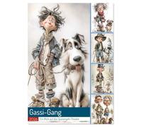 Gassi-Gang (Wandkalender 2026 DIN A2 hoch), CALVENDO Monatskalender: Ein haariges Vergnügen über das alltägliche Abenteuer auf vier Pfoten und zwei überforderten Beinen.