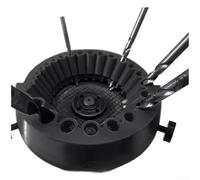Gastagrav Aiguiseur de foret électrique pour meuleuse d'angle, outil multifonction en plastique compatible avec embouts de 3/32 à 1/2" pour entretien d'atelier (noir)