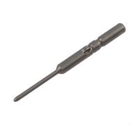 Gastagrav Embout de tournevis électrique à tige ronde PH00 PH0 PH1 de 6 mm pour vis à tête cruciforme, insert de tournevis en acier allié compatible avec modèle 802 et perceuses sans fil, argent