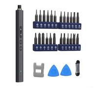 Gastagrav Kit de tournevis électrique sans fil, 24 embouts inclus, système de couple réglable, lumière LED intégrée, rechargeable USB-C pour réparation de téléphone et PC